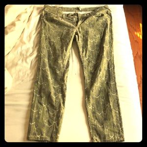 Free People Patterned Skinny Jeans